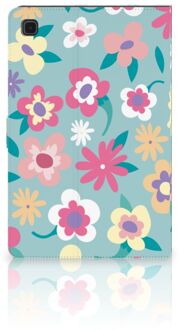 B2Ctelecom Case Samsung Galaxy Tab A7 (2020) Hoesje met Standaard Flower Power