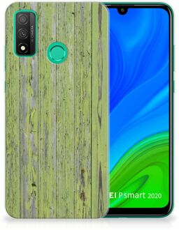 B2Ctelecom Cover Case Huawei P Smart 2020 Smartphone hoesje Green Wood