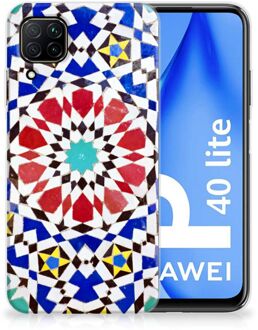 B2Ctelecom Cover Case Huawei P40 Lite Smartphone hoesje Mozaïek