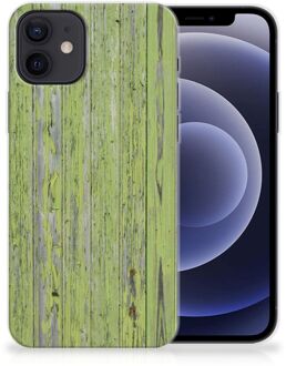 B2Ctelecom Cover Case iPhone 12 | 12 Pro (6.1") Smartphone hoesje Green Wood