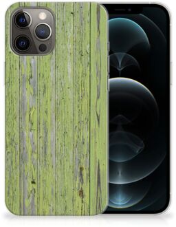 B2Ctelecom Cover Case iPhone 12 Pro Max Smartphone hoesje Green Wood