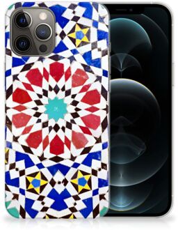 B2Ctelecom Cover Case iPhone 12 Pro Max Smartphone hoesje Mozaïek