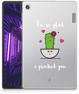 B2Ctelecom Cover Case Lenovo Tab M10 Plus Hoesje Cactus Glad met doorzichte zijkanten