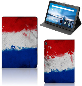 B2Ctelecom Cover Case Lenovo Tablet M10 Hoesje met Magneetsluiting Nederlandse Vlag