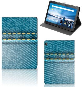 B2Ctelecom Cover Case Lenovo Tablet M10 Tablet Hoes met Standaard Design Jeans