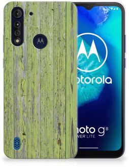 B2Ctelecom Cover Case Motorola Moto G8 Power Lite Smartphone hoesje Green Wood