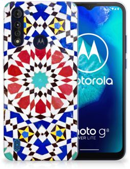 B2Ctelecom Cover Case Motorola Moto G8 Power Lite Smartphone hoesje Mozaïek