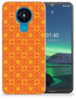 B2Ctelecom Cover Case Nokia 1.4 Smartphone hoesje Batik Orange