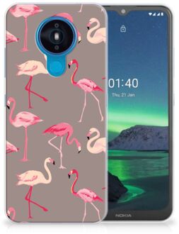 B2Ctelecom Cover Case Nokia 1.4 Smartphone hoesje Flamingo