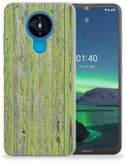 B2Ctelecom Cover Case Nokia 1.4 Smartphone hoesje Green Wood