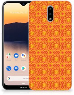 B2Ctelecom Cover Case Nokia 2.3 Smartphone hoesje Batik Orange