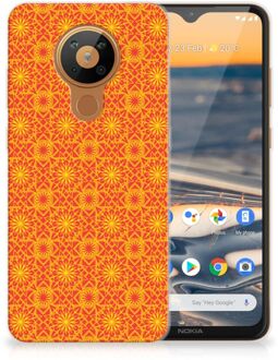 B2Ctelecom Cover Case Nokia 5.3 Smartphone hoesje Batik Orange