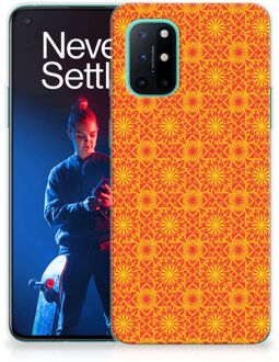 B2Ctelecom Cover Case OnePlus 8T Smartphone hoesje Batik Orange