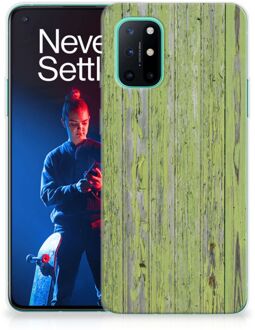 B2Ctelecom Cover Case OnePlus 8T Smartphone hoesje Green Wood