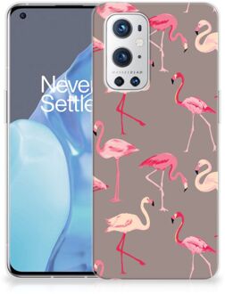 B2Ctelecom Cover Case OnePlus 9 Pro Smartphone hoesje Flamingo