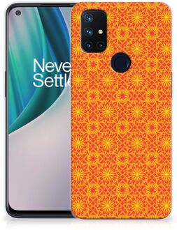 B2Ctelecom Cover Case OnePlus Nord N10 5G Smartphone hoesje Batik Orange