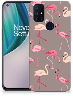 B2Ctelecom Cover Case OnePlus Nord N10 5G Smartphone hoesje Flamingo