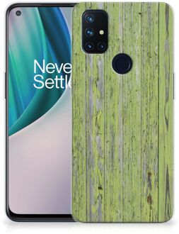 B2Ctelecom Cover Case OnePlus Nord N10 5G Smartphone hoesje Green Wood