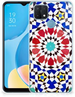 B2Ctelecom Cover Case OPPO A15 Smartphone hoesje Mozaïek