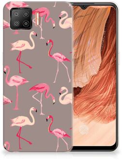 B2Ctelecom Cover Case OPPO A73 4G Smartphone hoesje Flamingo