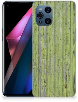 B2Ctelecom Cover Case OPPO Find X3 | X3 Pro Smartphone hoesje Green Wood