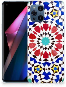 B2Ctelecom Cover Case OPPO Find X3 | X3 Pro Smartphone hoesje Mozaïek