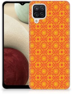 B2Ctelecom Cover Case Samsung Galaxy A12 Smartphone hoesje Batik Orange