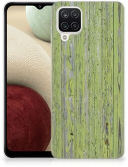 B2Ctelecom Cover Case Samsung Galaxy A12 Smartphone hoesje Green Wood