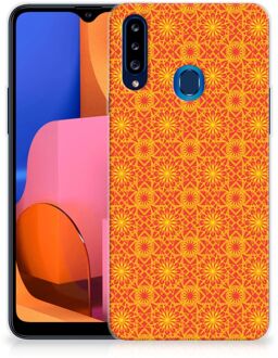 B2Ctelecom Cover Case Samsung Galaxy A20s Smartphone hoesje Batik Orange