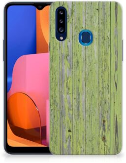 B2Ctelecom Cover Case Samsung Galaxy A20s Smartphone hoesje Green Wood