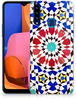 B2Ctelecom Cover Case Samsung Galaxy A20s Smartphone hoesje Mozaïek