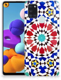 B2Ctelecom Cover Case Samsung Galaxy A21s Smartphone hoesje Mozaïek