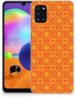 B2Ctelecom Cover Case Samsung Galaxy A31 Smartphone hoesje Batik Orange