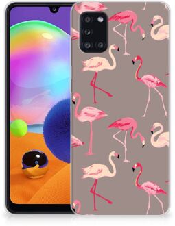 B2Ctelecom Cover Case Samsung Galaxy A31 Smartphone hoesje Flamingo