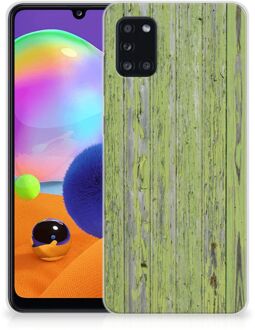 B2Ctelecom Cover Case Samsung Galaxy A31 Smartphone hoesje Green Wood