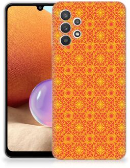 B2Ctelecom Cover Case Samsung Galaxy A32 4G Smartphone hoesje Batik Orange