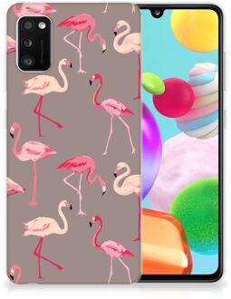 B2Ctelecom Cover Case Samsung Galaxy A41 Smartphone hoesje Flamingo