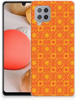 B2Ctelecom Cover Case Samsung Galaxy A42 Smartphone hoesje Batik Orange