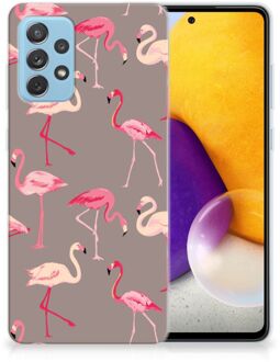 B2Ctelecom Cover Case Samsung Galaxy A72 Smartphone hoesje Flamingo