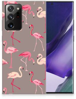 B2Ctelecom Cover Case Samsung Galaxy Note20 Ultra Smartphone hoesje Flamingo