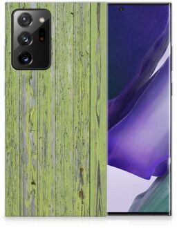 B2Ctelecom Cover Case Samsung Galaxy Note20 Ultra Smartphone hoesje Green Wood