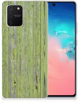 B2Ctelecom Cover Case Samsung Galaxy S10 Lite Smartphone hoesje Green Wood