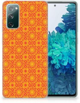 B2Ctelecom Cover Case Samsung Galaxy S20 FE Smartphone hoesje Batik Orange