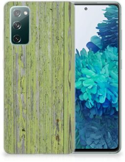 B2Ctelecom Cover Case Samsung Galaxy S20 FE Smartphone hoesje Green Wood