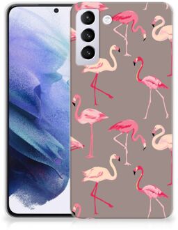 B2Ctelecom Cover Case Samsung Galaxy S21 Plus Smartphone hoesje Flamingo