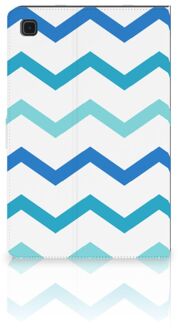 B2Ctelecom Cover Case Samsung Galaxy Tab A7 (2020) Cover met Magneetsluiting Zigzag Blauw