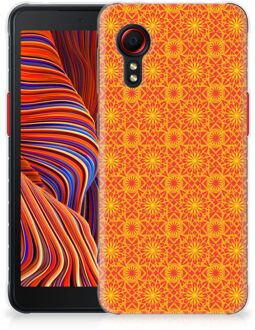 B2Ctelecom Cover Case Samsung Galaxy Xcover 5 Smartphone hoesje Batik Orange