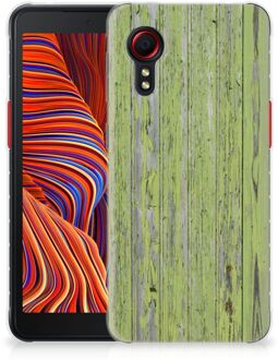 B2Ctelecom Cover Case Samsung Galaxy Xcover 5 Smartphone hoesje Green Wood