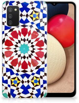 B2Ctelecom Cover Case Samsung M02s | Samsung Galaxy A02s Smartphone hoesje Mozaïek