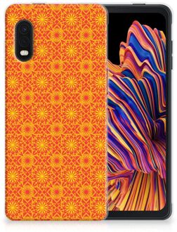 B2Ctelecom Cover Case Samsung Xcover Pro Smartphone hoesje Batik Orange